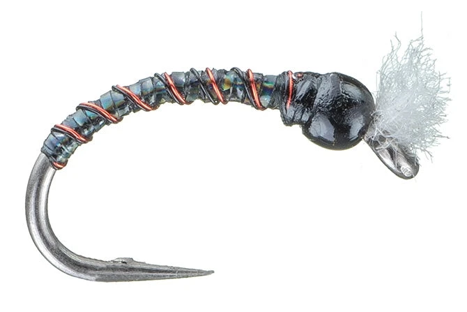 MFC Shop Flies Chan's Black Holographic Chironomid Pupa 3 MFC Shop Flies Chan's Black Holographic Chironomid Pupa