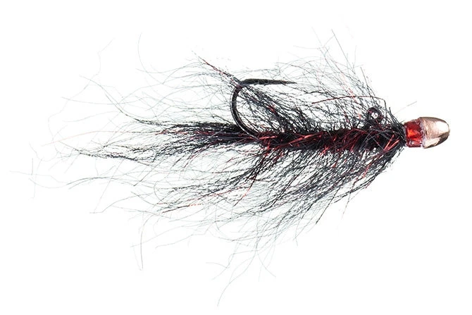 MFC Chan's Balanced Ruby-Eyed Leech - Black/Red Shop Flies 3 MFC Chan's Balanced Ruby-Eyed Leech - Black/Red Shop Flies