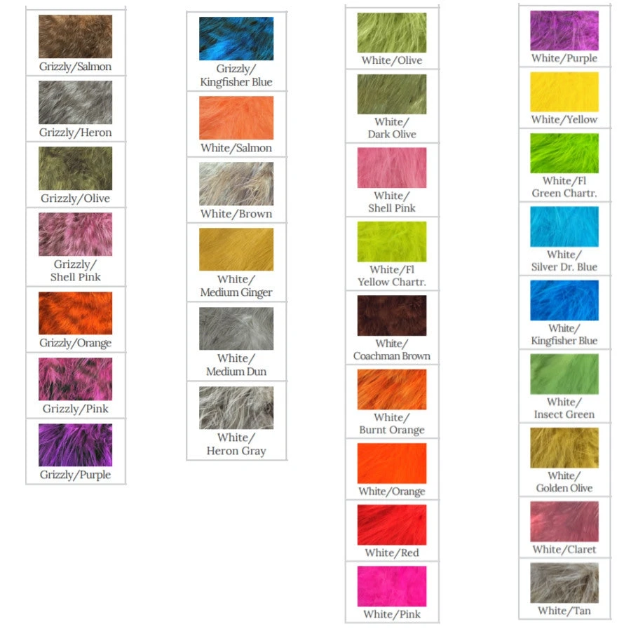 Whiting Mini Bird Fur Feathers & Marabou 4 Whiting Mini Bird Fur Feathers & Marabou