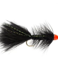 Fulling Mill Shop Flies Hot Cone Bugger Black & Orange