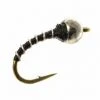 Umpqua Shop Flies Tungsten Zebra Midge Thin Black
