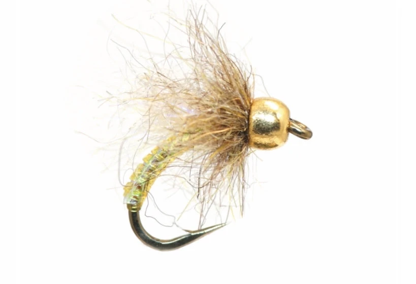 Fulling Mill Shop Flies Ice Pupa - Tan 3 Fulling Mill Shop Flies Ice Pupa - Tan