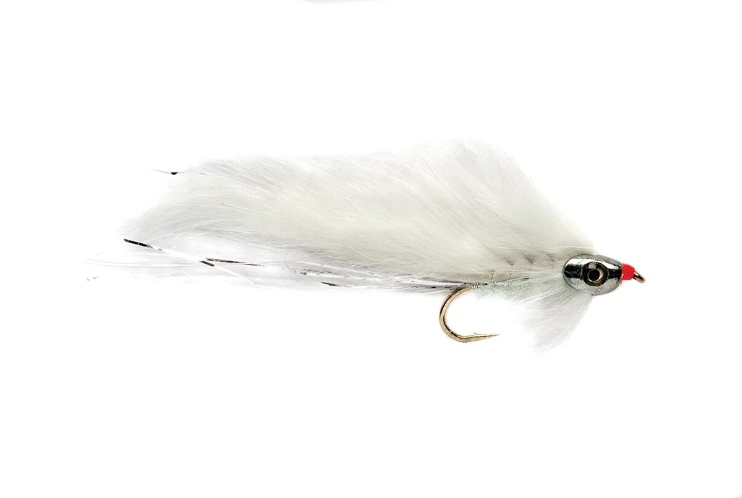 Fulling Mill Shop Flies White Zonker Skullhead 3 Fulling Mill Shop Flies White Zonker Skullhead
