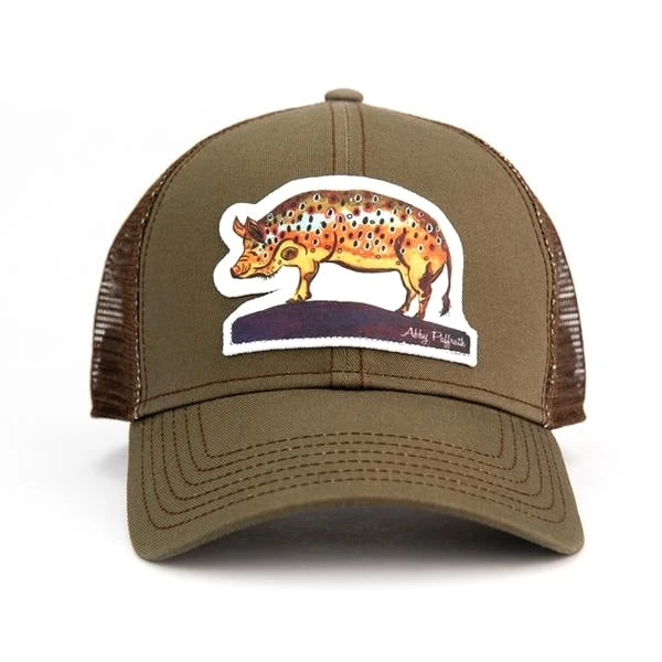 Abby Paffrath Hats New Hog Brown Trucker Hat 3 Abby Paffrath Hats New Hog Brown Trucker Hat