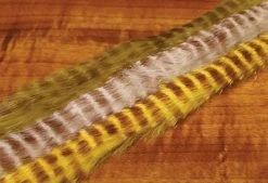 Hareline Brown Barred Magnum Rabbit Strips