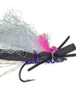 MFC Dry Flies Hi-Vis Micro Chubby - Black/Purple