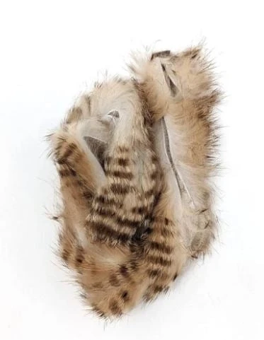 Hareline Brown Barred Magnum Rabbit Strips 4 Hareline Brown Barred Magnum Rabbit Strips