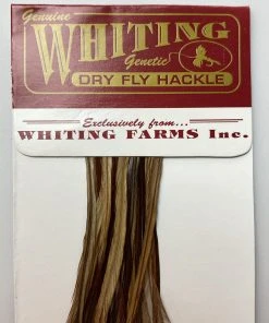 Whiting 100 Pack Dry Fly Hackle - Brown - 12