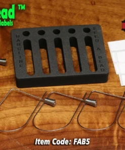 Hareline Feed-A-Bead 5 Pack With Holder