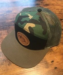 Captuer 7 Panel Trucker Logo Hat - Camo Hats