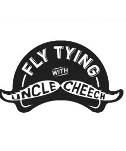 Fly Fish Food Clothing & Logo Gear Fly Tying With Uncle Cheech Sticker - Large