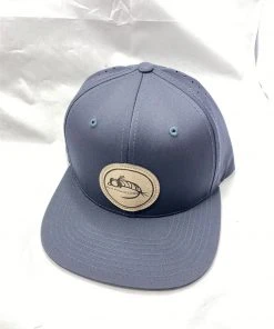 Captuer Hats Fly Fish Food Golf Logo Hat - Navy