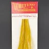 Whiting 100 Pack Dry Fly Hackle - White Dyed Golden Olive - 14 1 Whiting 100 Pack Dry Fly Hackle - White Dyed Golden Olive - 14