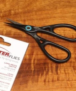 Hareline Kopter Absolute Stealth Straight Blade Micro Serrated Scissor Tools & Vises