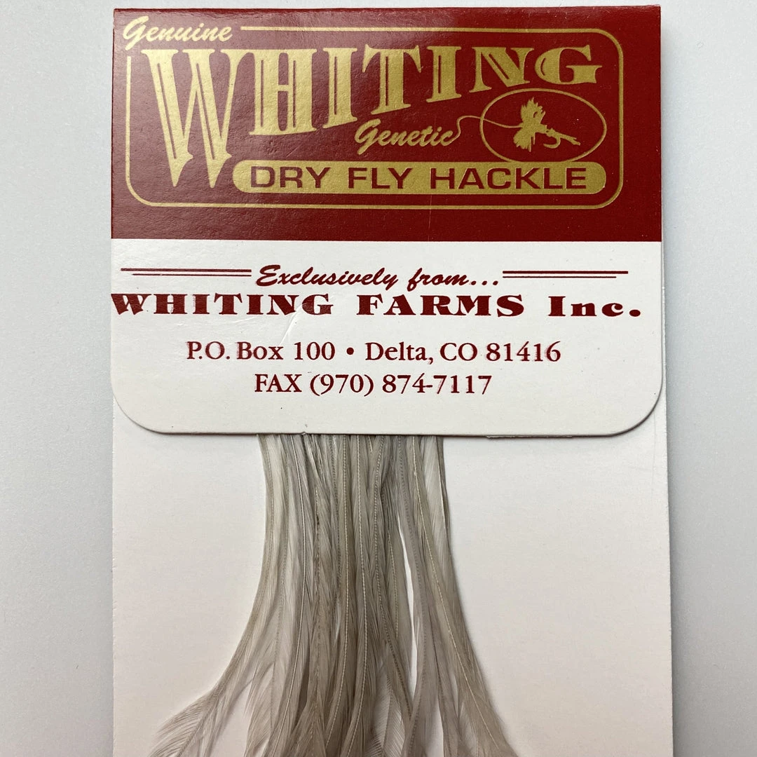 Whiting 100 Pack Dry Fly Hackle - Light Dun - 16 3 Whiting 100 Pack Dry Fly Hackle - Light Dun - 16