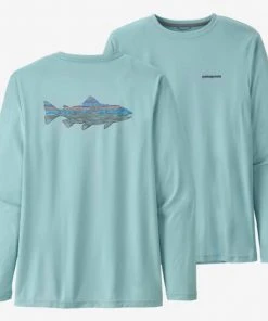Patagonia Men's Long-Sleeved Capilene Cool Daily Fish Graphic Shirt Clothing & Logo Gear 9 Patagonia Men's Long-Sleeved Capilene Cool Daily Fish Graphic Shirt Clothing & Logo Gear