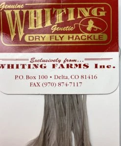 Whiting 100 Pack Dry Fly Hackle - Medium Dun - 20