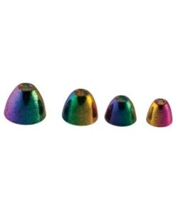 Hareline Rainbow Brass Cones Beads