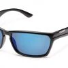Smith Sunglasses Suncloud Cutout - Matte Black - Polerized Blue Mirror