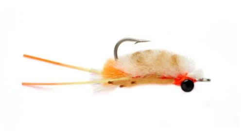 Fulling Mill Shop Flies Sand Flea - Tan & White 3 Fulling Mill Shop Flies Sand Flea - Tan & White