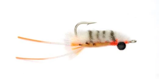 Fulling Mill Shop Flies Sand Flea - White & Gray 3 Fulling Mill Shop Flies Sand Flea - White & Gray