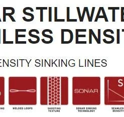 Scientific Anglers Sonar Stillwater Seamless Density Sinking Fly Line 8 Scientific Anglers Sonar Stillwater Seamless Density Sinking Fly Line