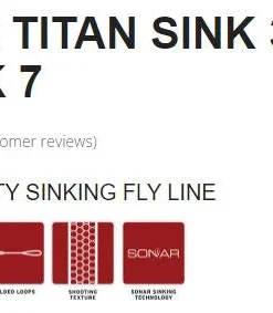 Scientific Anglers Sonar Titan Sink 3/Sink 5/Sink 7 Fly Line