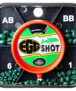 Alpine Dinsmores 5 Shot Tin Green Egg Indicators & Split Shot