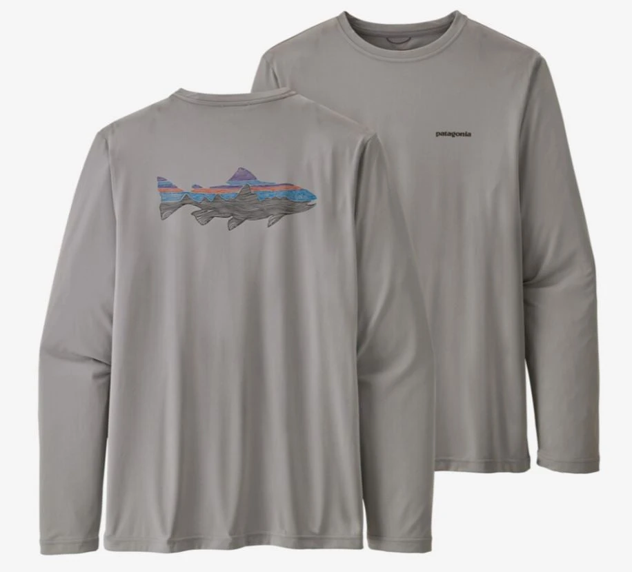 Patagonia Men's Long-Sleeved Capilene Cool Daily Fish Graphic Shirt Clothing & Logo Gear 6 Patagonia Men's Long-Sleeved Capilene Cool Daily Fish Graphic Shirt Clothing & Logo Gear